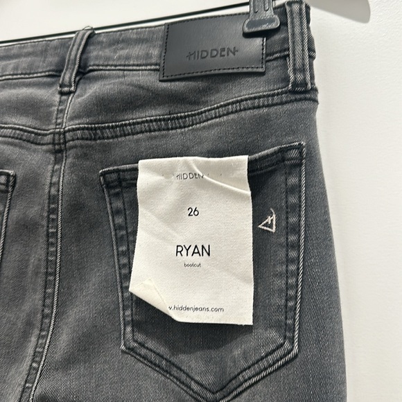 NWT Hidden Jeans Ryan bootcut size 26 charcoal denim - Picture 6 of 9